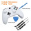 RALAN 3D Analog Stick Game Buttons For PS4 For PS5  One Gamepad Controller Thumbstick Replacement Cap Game Accessories White 2