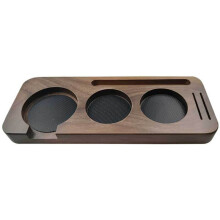 58 mm Trä Kaffe Tamper Station Stativ Kaffe Portafilter Hållare Pressar Stand Espresso Distribution Spak Hållare,A