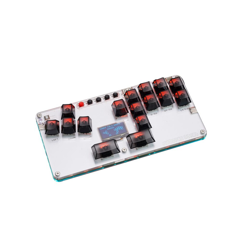 Mustfun Hitbox Controller Leverless Arcade Stick Controller For Pc/Ps3/Ps4/ And Fightstick Arcade Games Black 4712665286755