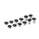 RALAN 3D Analog Stick Game Buttons For PS4 For PS5  One Gamepad Controller Thumbstick Replacement Cap Game Accessories Black 8
