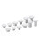 RALAN 3D Analog Stick Game Buttons For PS4 For PS5  One Gamepad Controller Thumbstick Replacement Cap Game Accessories White 8