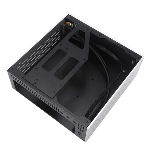 A01 Telaio per Computer Desktop HTPC -ITX In Alluminio Nero, Vetro Temperato, Case per PC DIY HTPC  ITX 1