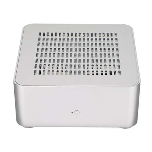 Aluminium Behuizing Kleine Desktopcomputerbehuizing PSU HTPC -ITX PC-Behuizing 2 USB 3.0-Poorten