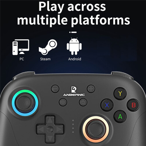 ANBERNIC RGP01 Gamepad Wireless  Game Controller RGB Hall Effect Joystick for PC Android IOS Steam 1