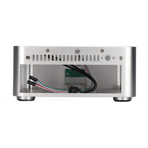 Aluminium Behuizing Kleine Desktopcomputerbehuizing PSU HTPC -ITX PC-Behuizing 2 USB 3.0-Poorten 1