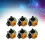 6PCS for PS4 Hall Electromagnetic Joystick High-Precision Adjustable Electromagnetic IC Hall Thumbstick 3D Analog Stick 3
