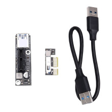 PCI-E 1X Naar 1X Riser Extender USB 3.0-Kabel Werkt voor -Moederbord PCI-E 3.0 X1-Sleuf voor BTC Miner Mining