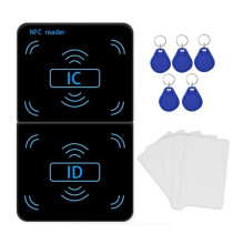 NFC Reader Writer Copier Duplikator 125Khz 13,56Mhz USB UID T5577 EM4305 RFID Keyfob Card Tag Krypterad Programmerare