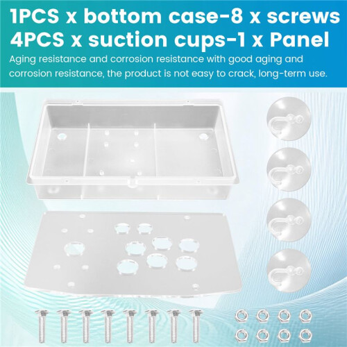 DIY Arcade Joystick Acrylic Panel Case for Arcade Game Machine DIY Can Be Installed Joystick Button for Retro Video Game 1