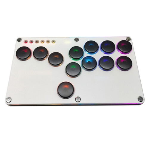 Flatbox Hitbox Arcade Fighting Game Encoder Controller Xinput/Dinput  Hitbox Console för NS/för PS3/för PS4 Svart Key