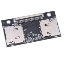 TF-Adapterkarte, Dual-TF-Karte auf ZIF-Anti-Interferenz-Verbindungskarte, Geeignet für Computer und Spielekonsolen