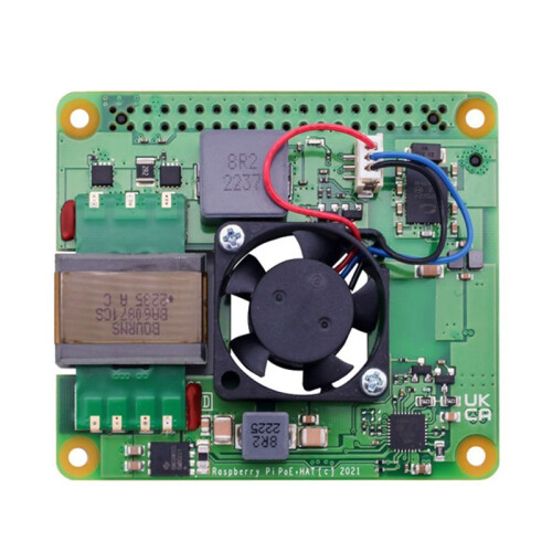 For Raspberry Pi 4 & 3 B+ PoE+ HAT - Power over Ether, Expanding Board Moudle, Supports 802.3af/At