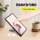Universal Tablet Stand Foldable Storage Sticky Tablet Bracket for Desktop E-Reader Bracket Tablet Holder Dark Grey 7