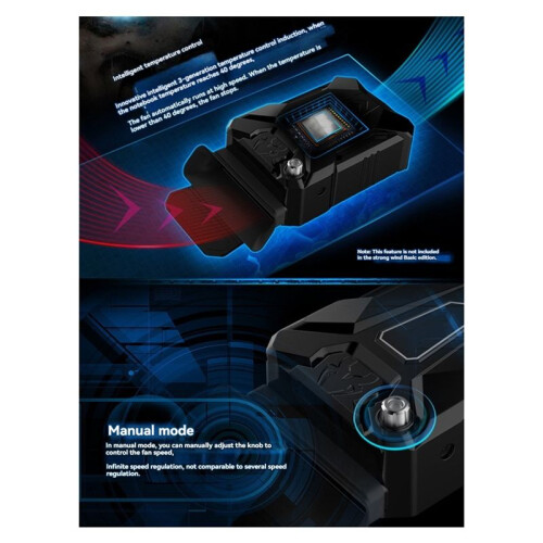 Refrigerador Portátil A Vácuo para Laptop, Ventilador de Ar com Extrator de Ar, Refrigerador USB para Laptop de 15, 15,6 e 17 Polegadas, Velocidade