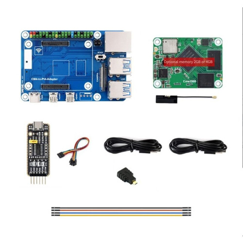 Core3566 Module Kit Rockchip RK3566 Quad-Core Processor High-Performance Computing for Raspberry Pi CM4 EU PLUG