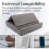 Tablet Pillow Stand with Storage Foldable Holder Angle Adjustable Soft Pad Dock for Bed and Laptop and Desk Gray 4