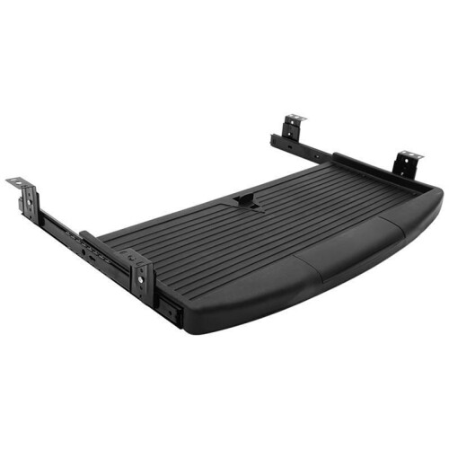 Keyboards Tray Under Desk Keyboards Stand Slide Pull Out Computer Keyboards Drawer Multi-Purpose Drawer Black 2