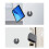 Adjustable Tablet Wall Mount 90 Rotating Holder for , TV Box, E-Reader, Hard Disk, Powerbank White 1
