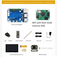 Core3566 Module Kit RK3566 Quad-Core Processor High-Performance Computing with 4.3-Inch Touch Screen EU PLUG