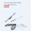 Adjustable Tablet Wall Mount 90 Rotating Holder for , TV Box, E-Reader, Hard Disk, Powerbank White 9