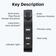 Motorcycle Handlebar Controller Wireless Media Controller Bike Handlebar Waterproof Media Remote