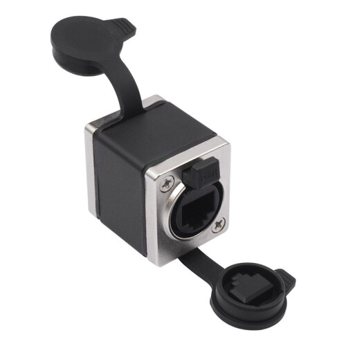 RJ45 Feedthrough Coupler,RJ45 Network Female Straight Coupler Converter Ethernet Extension Adapter