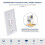 50 Pack Cat6 Tool-Less RJ45, No Punch-Down Tool Required Module Coupler, CAT6 Six-Category Network Module,White 5