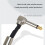 50cm Guitar Effects Pedal Cable Flat Patch Connector 6.35mm Plug Wire Adapter  Round 4