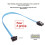 4pcs 90-Degree Right-Angle Bend SATA3.0 Data Cable Aluminum Foil 6gbps Computer Hard Drive Cable Straight Elbow 4