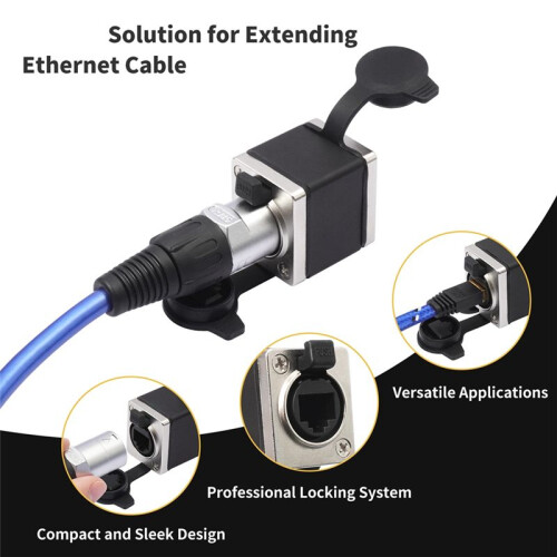 RJ45 Feedthrough Coupler,RJ45 Network Female Straight Coupler Converter Ethernet Extension Adapter 1