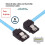 Cable de Datos  3.0 de 4 Piezas con Ángulo Recto de 90 Grados, de Aluminio, de 6 Gbps, para Disco Duro de Computadora, con Codo Recto. 8