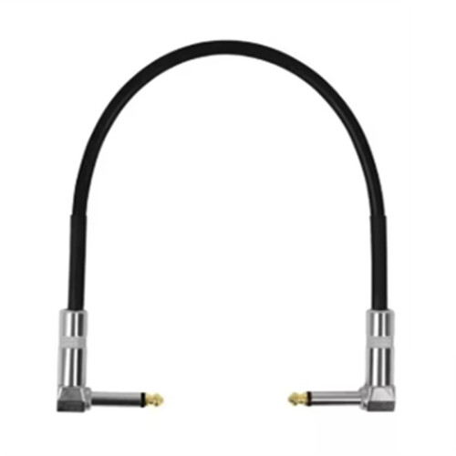 50cm Guitar Effects Pedal Cable Flat Patch Connector 6.35mm Plug Wire Adapter  Round 1