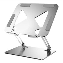 Supporto per Laptop In Lega di Acciaio, Supporto Pieghevole per Tablet, Supporto per Dispositivi Inferiori A 17,3 Pollici, Supporto Portatile, Argento