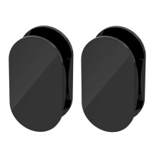 2PCS Universal Acrylic Adhesive USB Cable Winder Organizer Cord Holder Multipurpose Fit for 1 Meter Cable Black