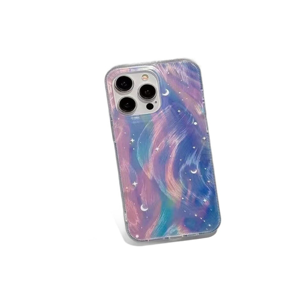 Case For Iphone 16 6.1 Inch Glitter Shockproof Tpu Protective Cover With Raised Edge And Sparkle Moon Design 9169991082646