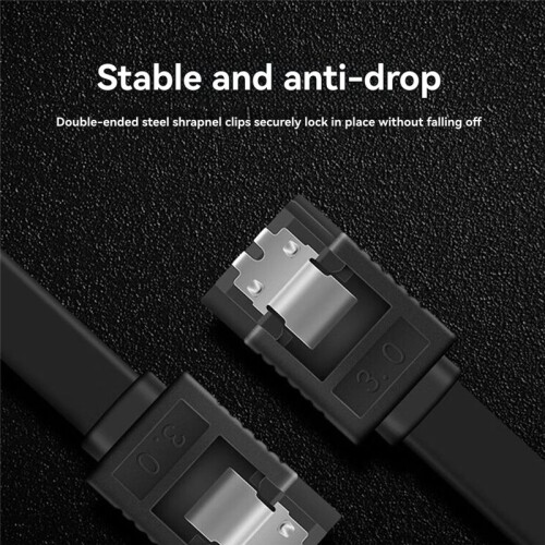 SATA3.0 Data Transmission Cable PC Laptop  HDD SSD Drive Writer Straight 6Gbps Quick Data Cord 2