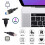 USB 3.0 Type-B Female to USB2.0 Type-B Male Cable Extension 5Gbps for Disk SSD Camera Data 30cm 5