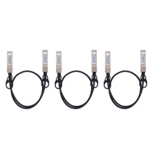 3X 10G SFP+ Twinax Cable, Direct Attach Copper(DAC) 10GBASE SFP Passive Cable for SFP-H10GB-CU1M,,(0.5M)