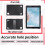10.1 Inch Tablet Case Silicone Case Universal Tablet Case Adjustable Stand with Capacitive Pen for 26x16cm Flat Panels 7