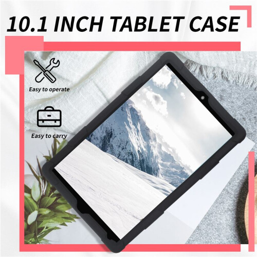 10.1 Inch Tablet Case Silicone Case Tablet Stand Universal Tablet Case Adjustable Stand with Capacitive Pen 2