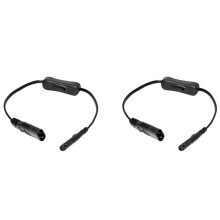2X Power Extension Cord, Iec320 C7 to C8 Power Adapter Extension Cord with  Control with "8" Interface