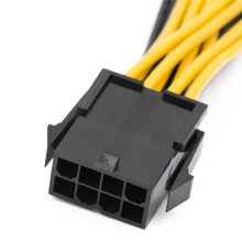 4 Stuks CPU 8Pin Vrouwelijk 1 Tot 2 4+4Pin Y Splitter Voeding Kabel Koord 18AWG 20CM