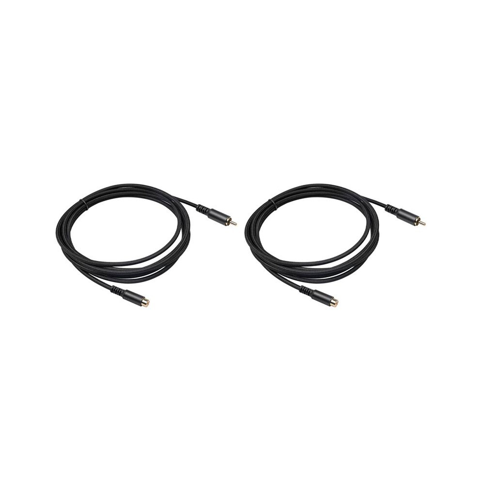 2X Rca Extension Cable Rca Audio Video Cable Rca Male To Female Cord For Speaker, Subwoofer, Camera, Hdtv, 1.8M 6032536084500
