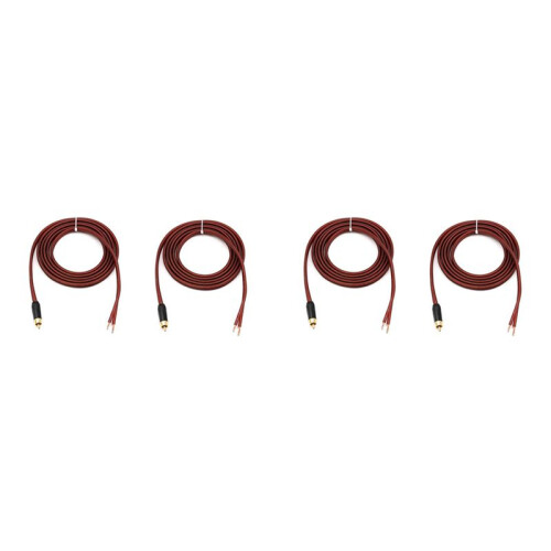 4Pcs RCA Speaker Cable Bare Wire Speaker Wire to RCA Plug,Replace RCA Plug Connector Adapter to Bare Wire Open Audio