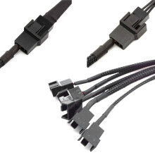 2X Cavo Adattatore Da 15 Pin Un 5 Ventole Cavo Adattatore Da Un 3 Pin / 4 Pin PMW PC Case Cavo Adattatore di Alimentazione, Ventola di
