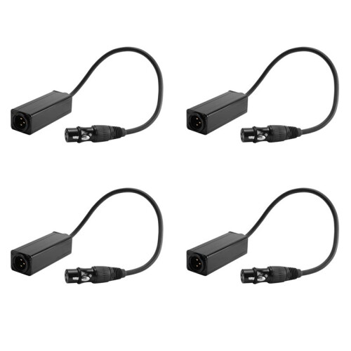 4X Audio Cable Isolator XLR Eliminates Noise Ground Loop Audio Isolator Anti-Interference Current Sound Eliminates Noise
