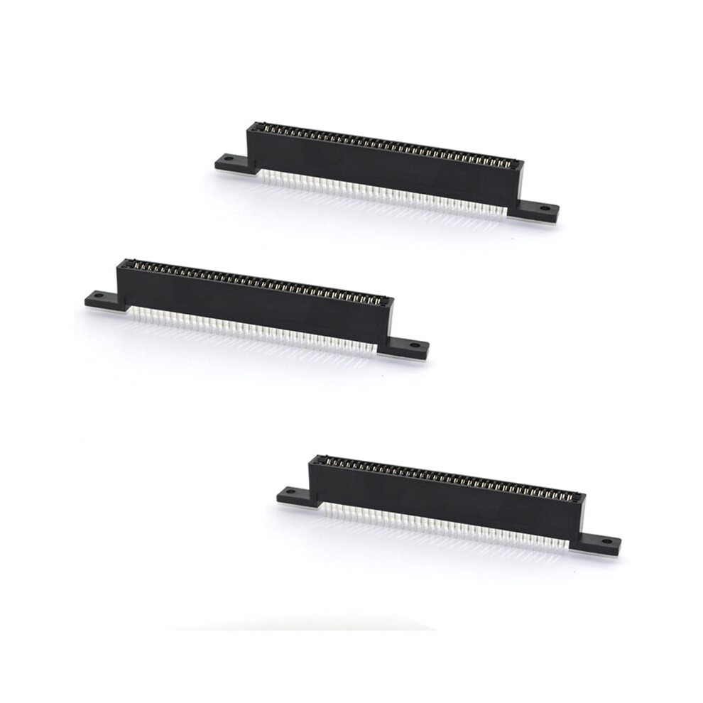 3X 72 Pin Connector Adapter Replacement 72Pins 72 Pin Cartridge Card Slot For Entertainment System For Nes Clone Console Black 4714120396955