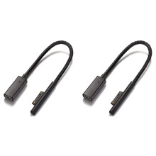 2X Nylonflätad för Yta Anslut Till USB-C-Laddningskabel för Surface Pro7 Go2 Pro6 5/4/3 Surface Laptop Book