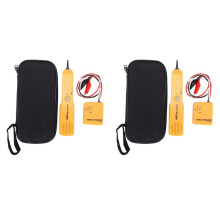 2X Network Cable Tester, Portable Telephone Finder RJ11 Network Short Circuit Tester RJ11 Cable Tracke