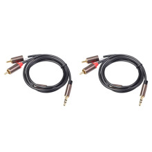 2X Kabel RCA Hifi Stereo 3.5 mm do 2RCA Kabel Audio Aux RCA Jack 3.5 Y Splitter do Wzmacniaczy Audio Car Aux Telefon Komórkowy